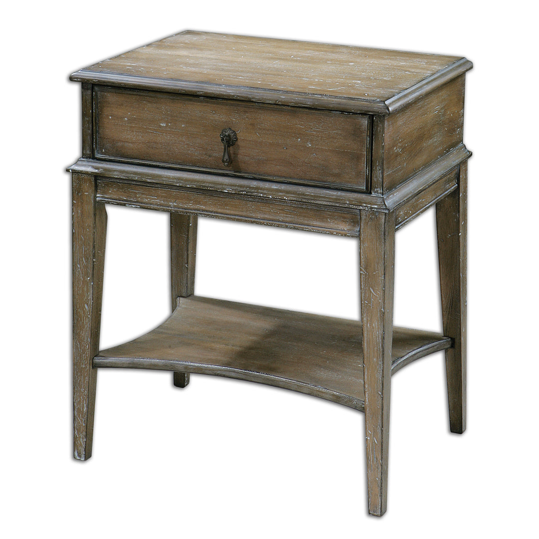 Hanford Weathered Side Table - AmericanHomeFurniture