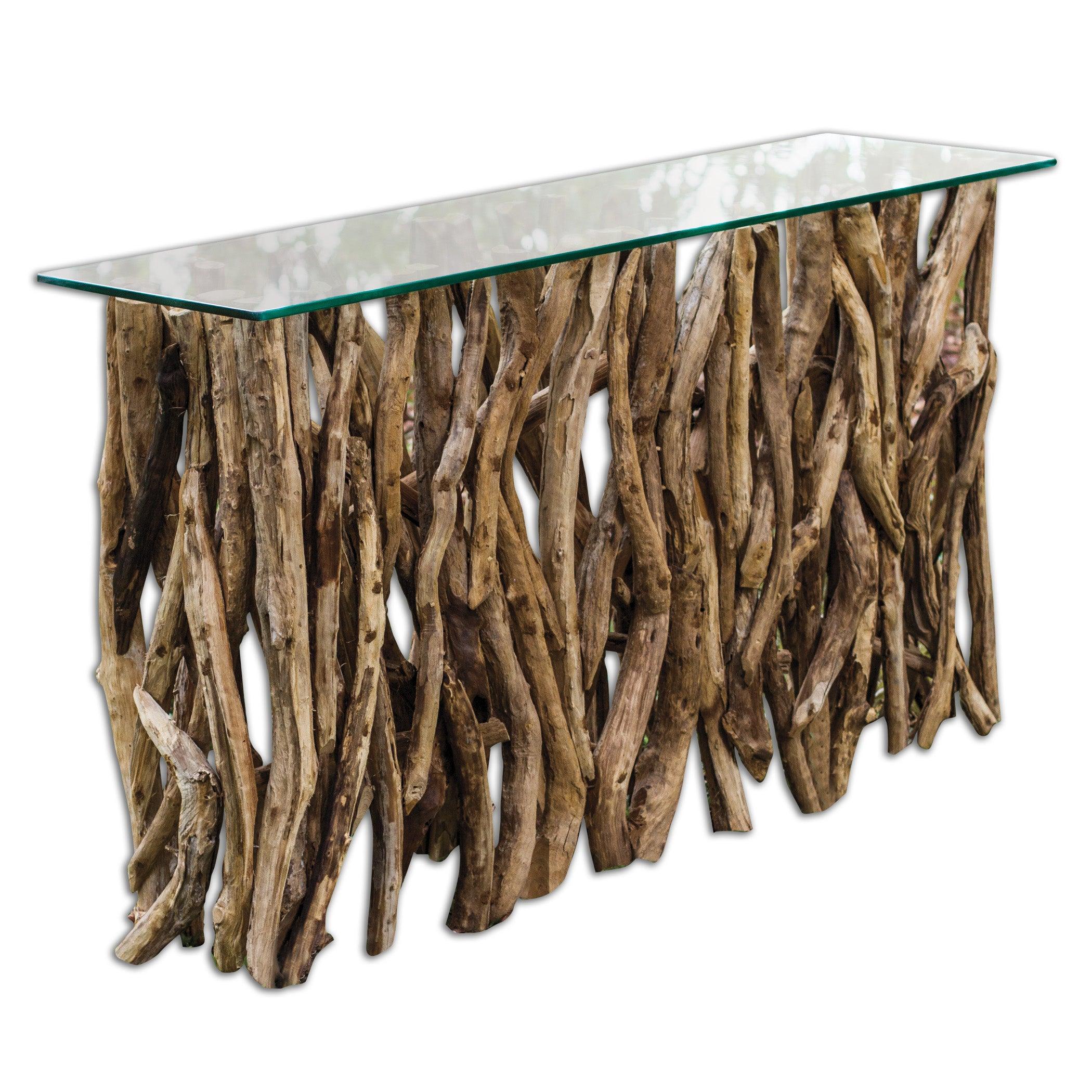 Uttermost Teak Wood Console - Thumbnail 2