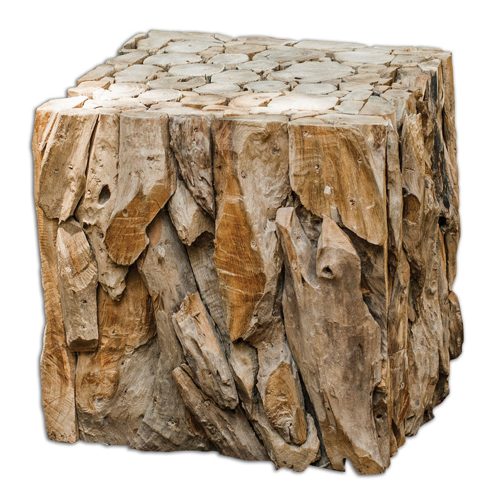 Teak Root Bunching Cube - AmericanHomeFurniture