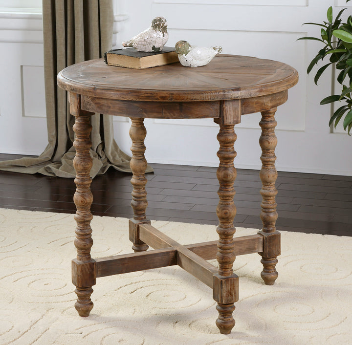 Samuelle Wooden End Table - AmericanHomeFurniture
