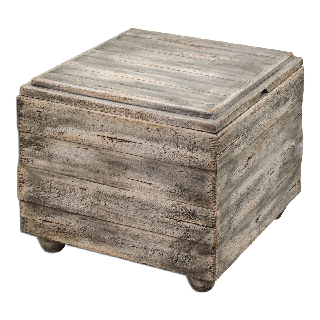 Avner Wooden Cube Table - AmericanHomeFurniture