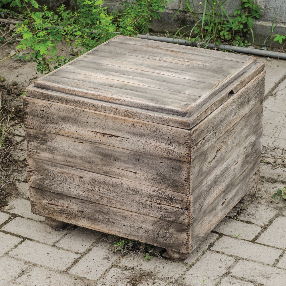 Avner Wooden Cube Table - AmericanHomeFurniture