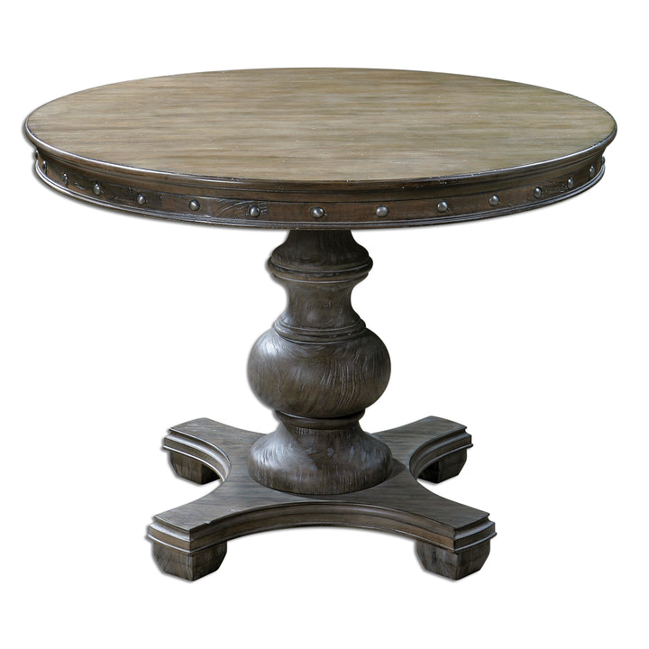 Sylvana Wood Round Table - AmericanHomeFurniture