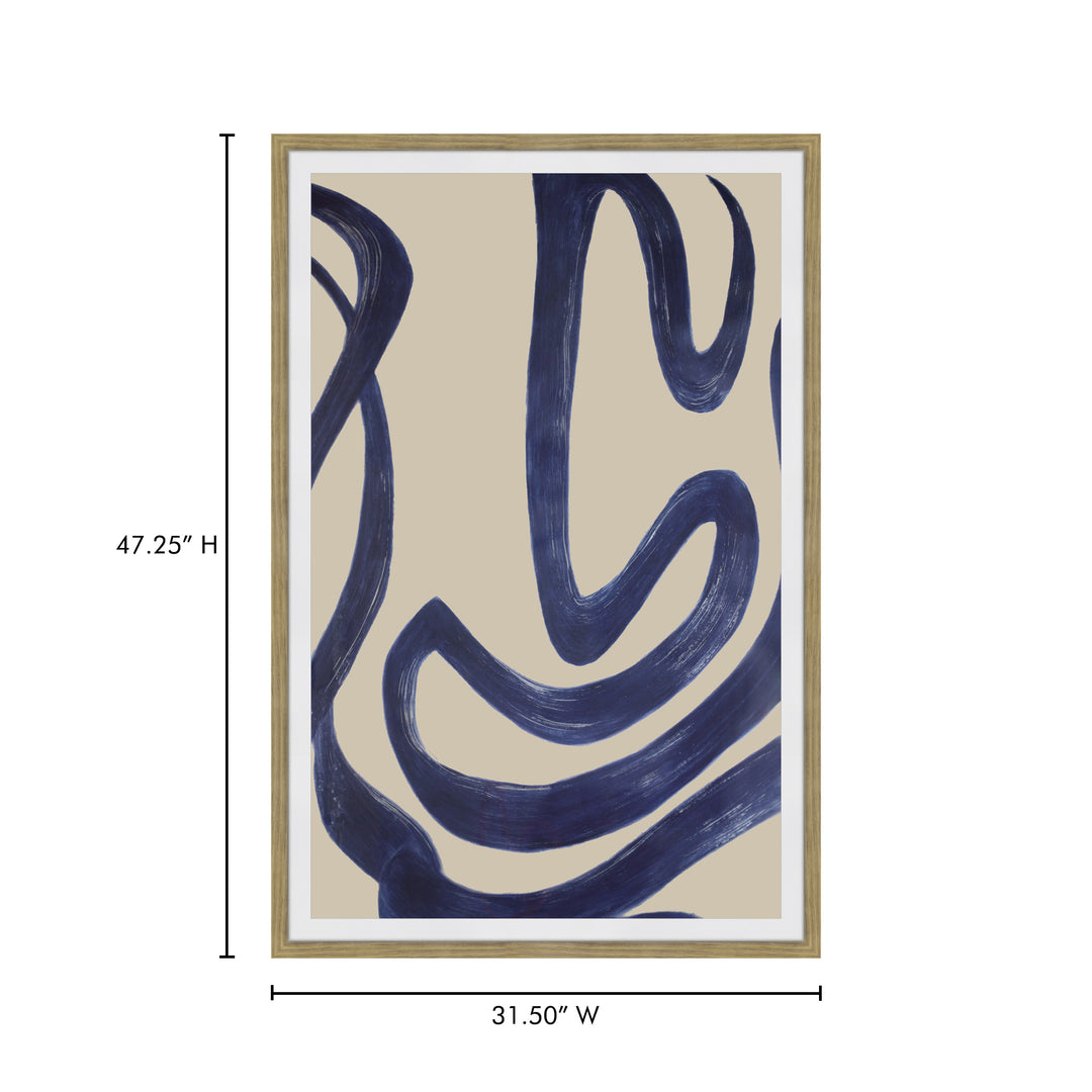 American Home Furniture | Moe's Home Collection - Clarity 1 Abstract Ink Print Wall Décor