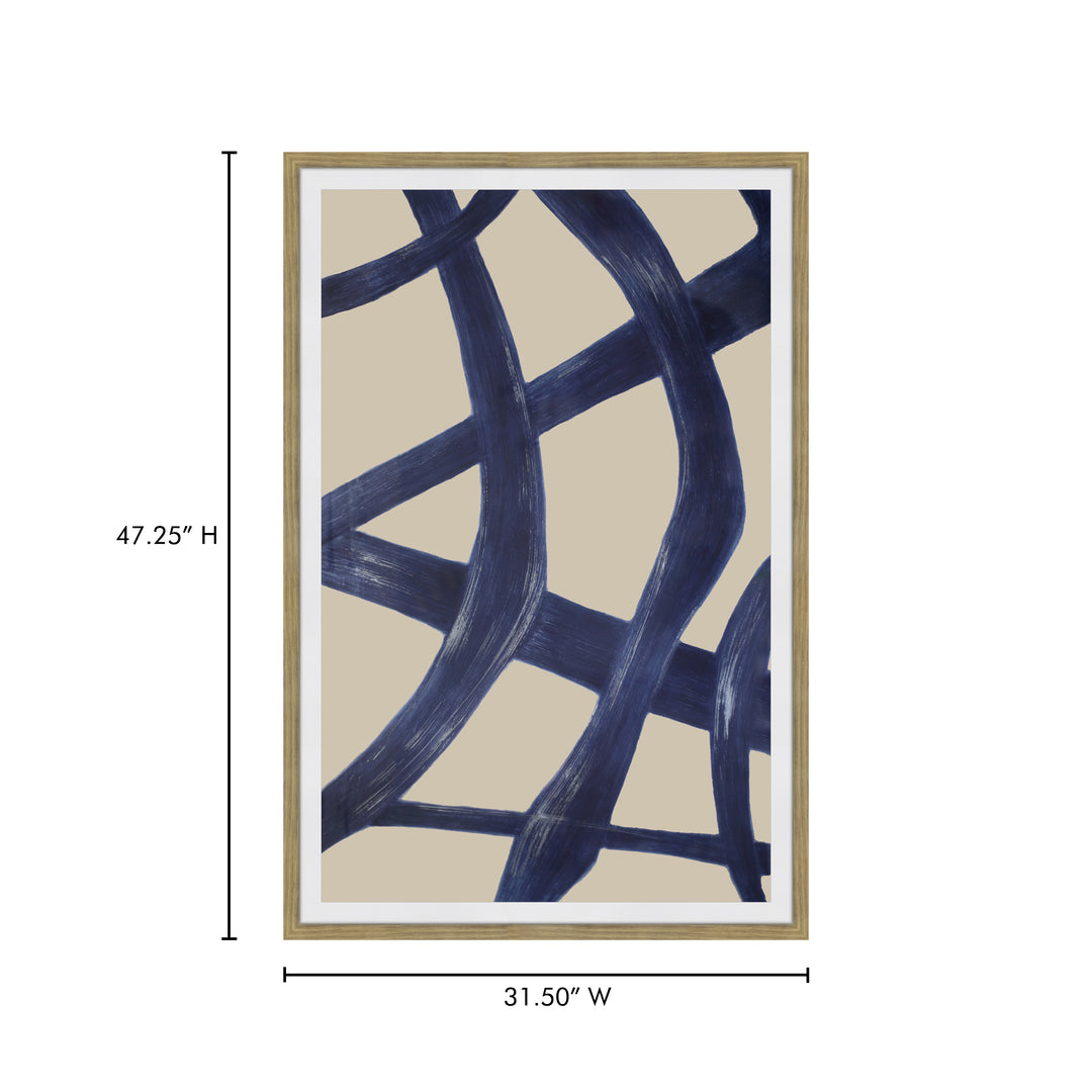 American Home Furniture | Moe's Home Collection - Clarity 2 Abstract Ink Print Wall Décor