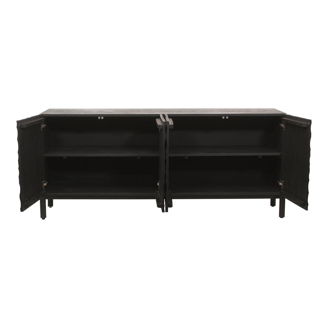 American Home Furniture | Moe's Home Collection - Misaki Oak Sideboard Black