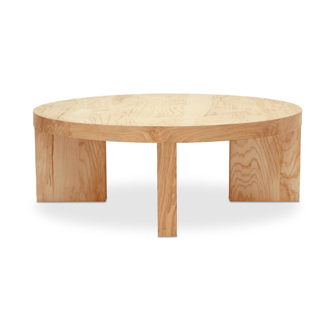 American Home Furniture | Moe's Home Collection - Oregon Round Coffee Table Blonde