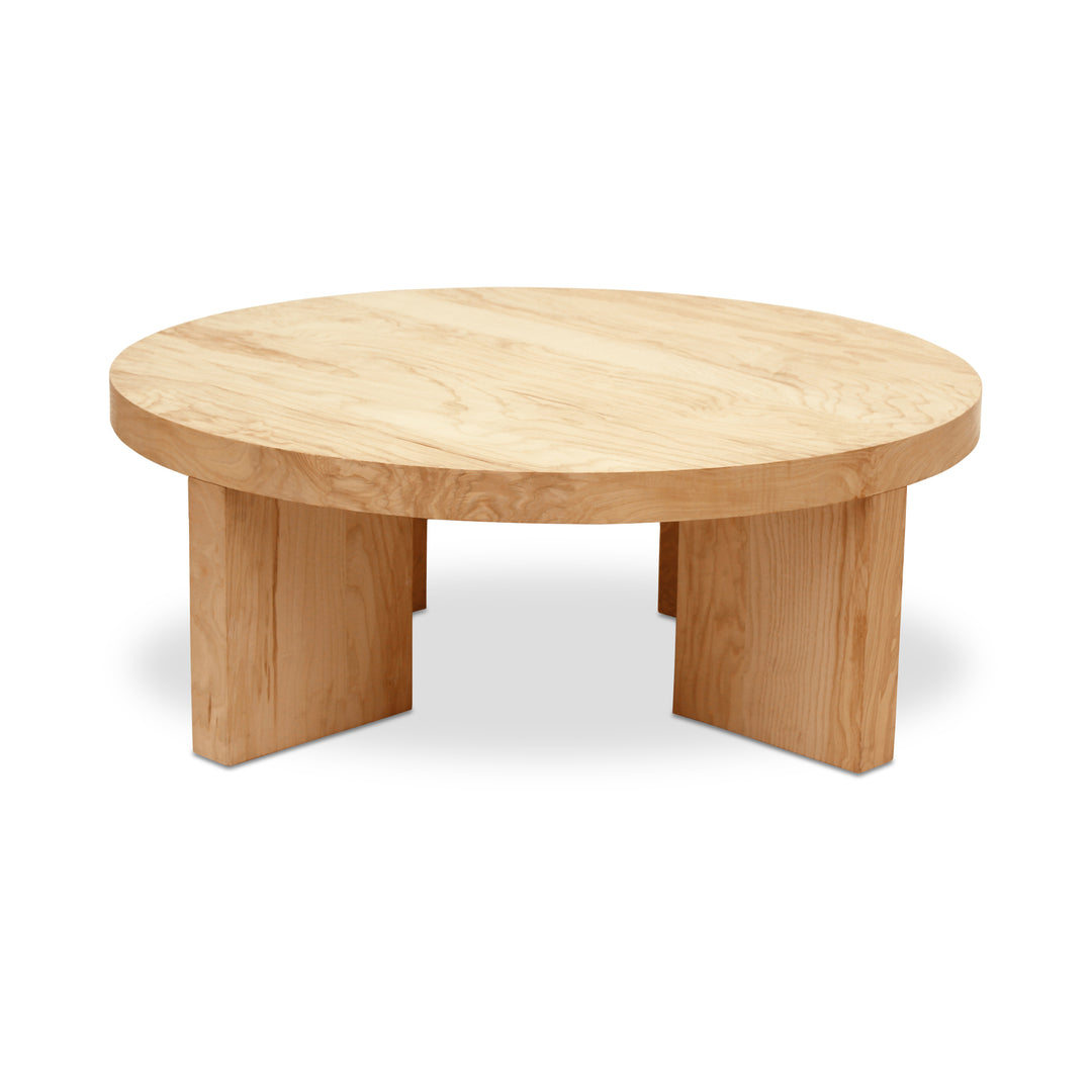 American Home Furniture | Moe's Home Collection - Oregon Round Coffee Table Blonde