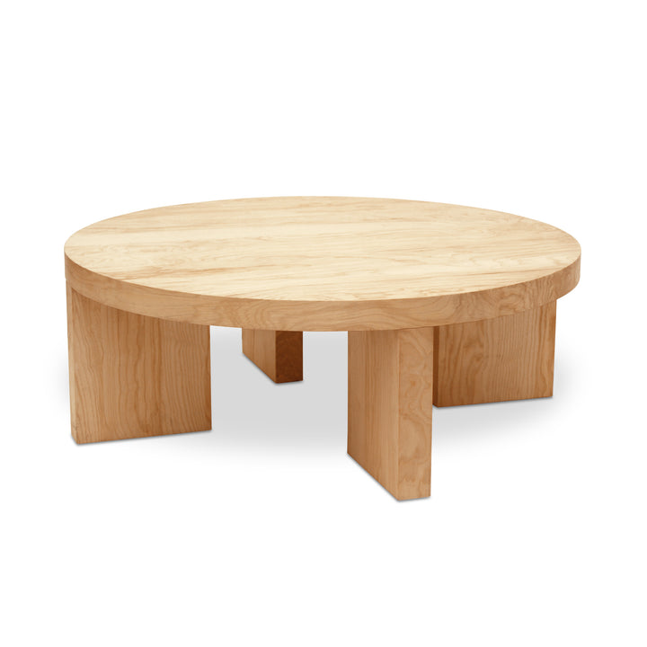 American Home Furniture | Moe's Home Collection - Oregon Round Coffee Table Blonde