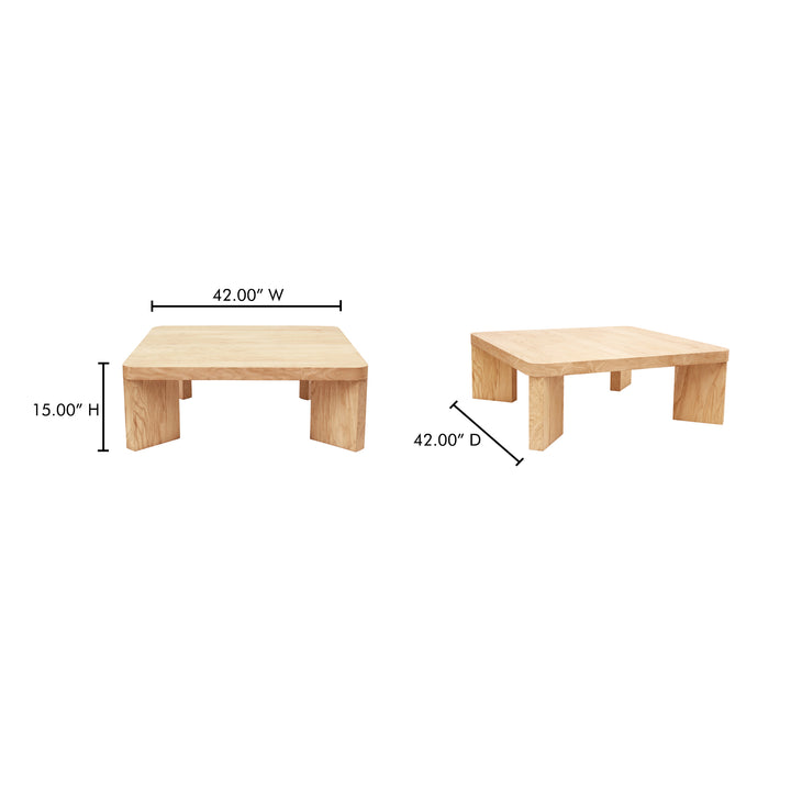 American Home Furniture | Moe's Home Collection - Oregon Square Coffee Table Blonde