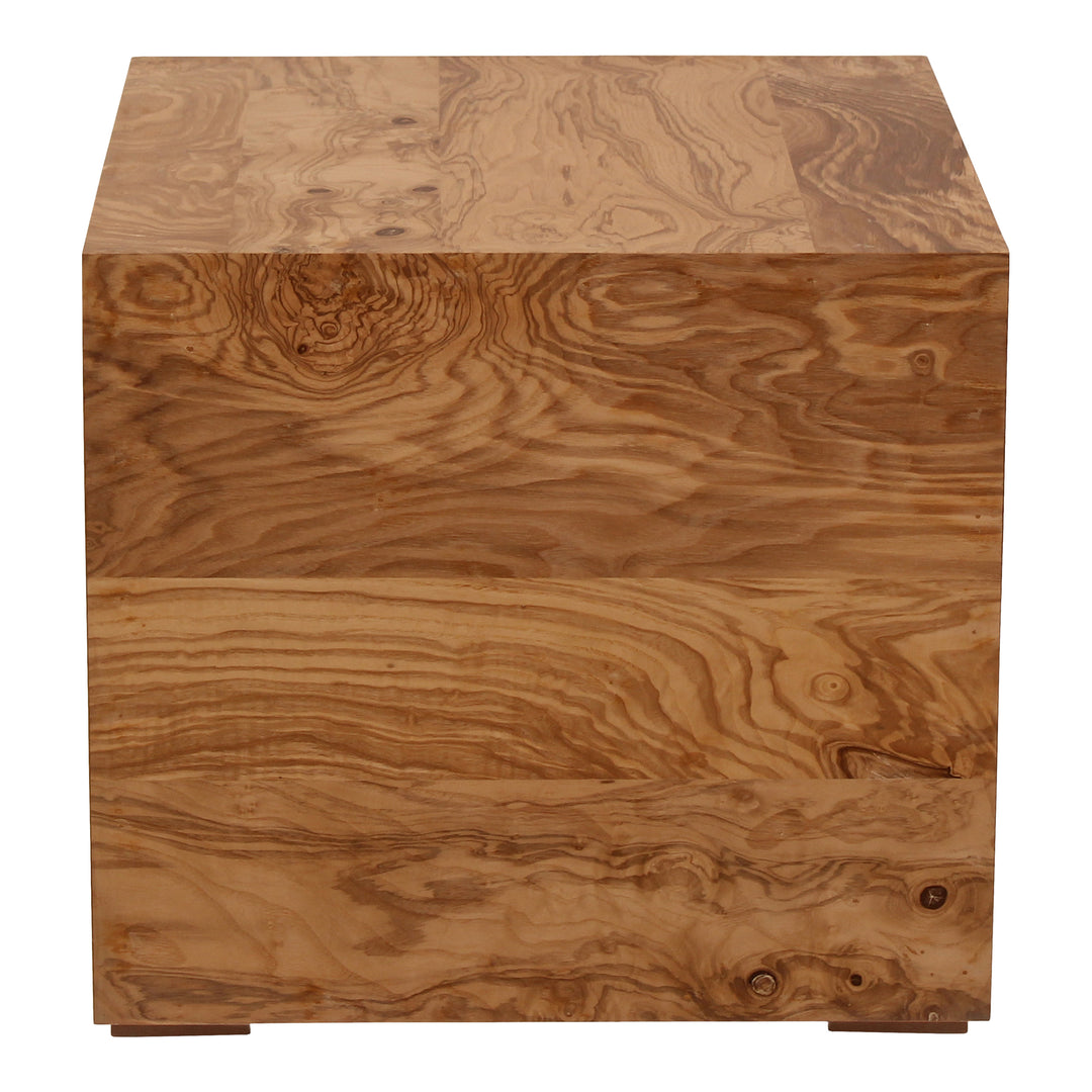 American Home Furniture | Moe's Home Collection - Nash Side Table Honey Brown Burl
