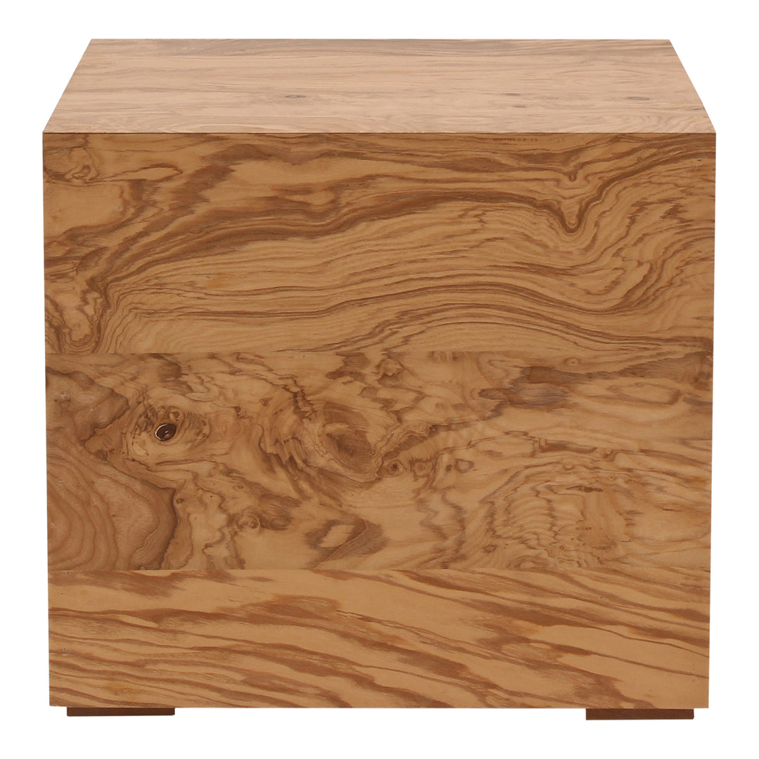 American Home Furniture | Moe's Home Collection - Nash Side Table Honey Brown Burl