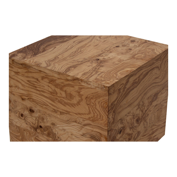 American Home Furniture | Moe's Home Collection - Nash Side Table Honey Brown Burl