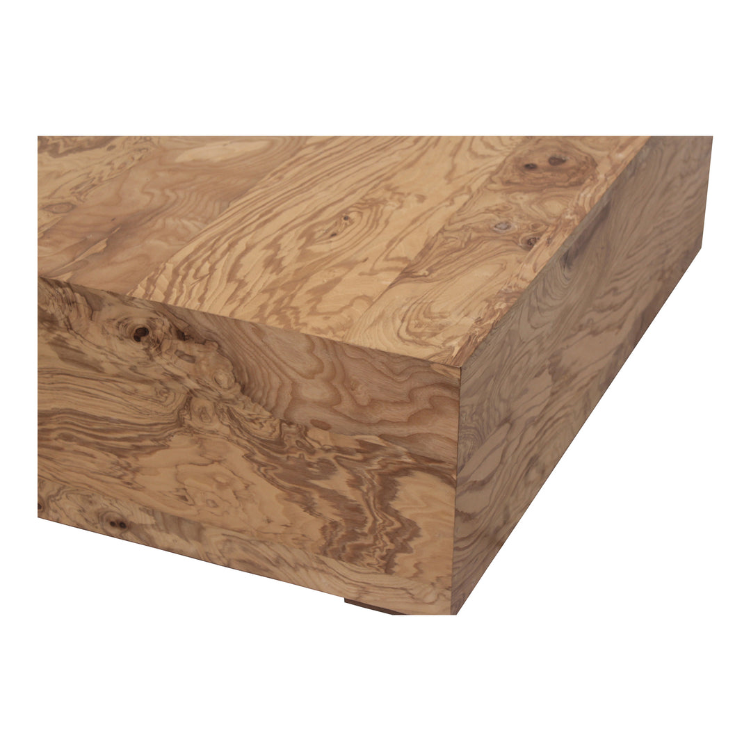 American Home Furniture | Moe's Home Collection - Nash Coffee Table Honey Brown Burl