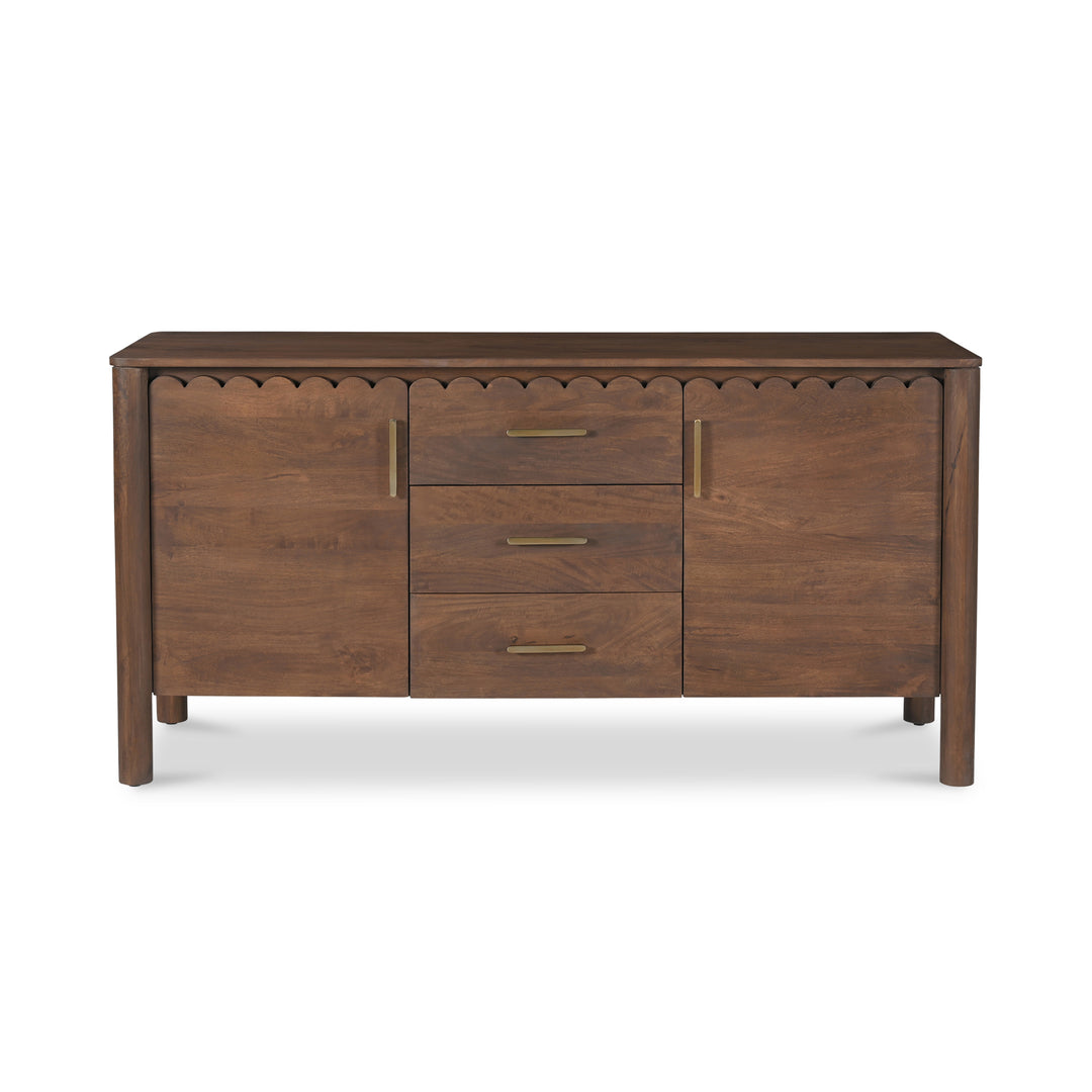 American Home Furniture | Moe's Home Collection - Wiley 3 Drawer Sideboard Vintage Brown