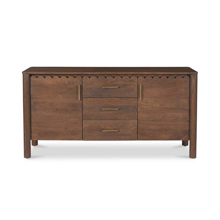 American Home Furniture | Moe's Home Collection - Wiley 3 Drawer Sideboard Vintage Brown