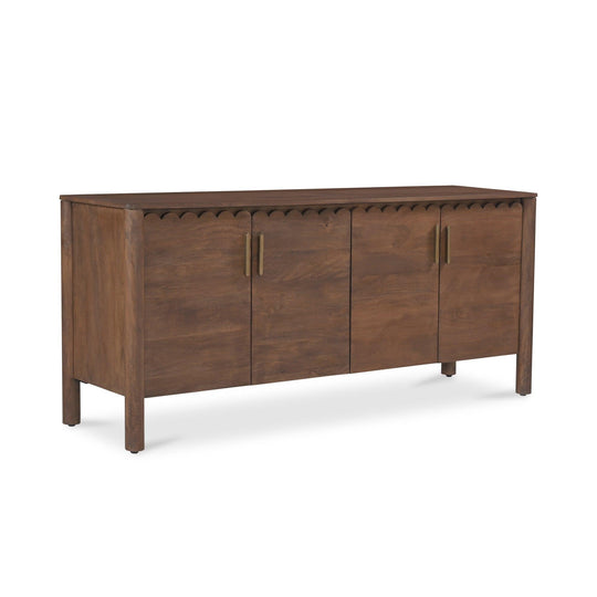 Moe's Home Collection - Wiley 4 Door Sideboard Vintage Brown - GZ-1165-03 | American Home Furniture