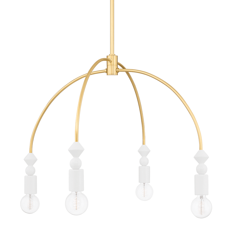Mitzi Flora 4 Light Chandelier CHANDELIERS