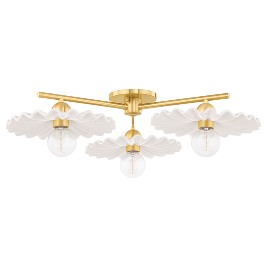 Mitzi Tinsley 3 Light Semi Flush FLUSH MOUNT LIGHTING