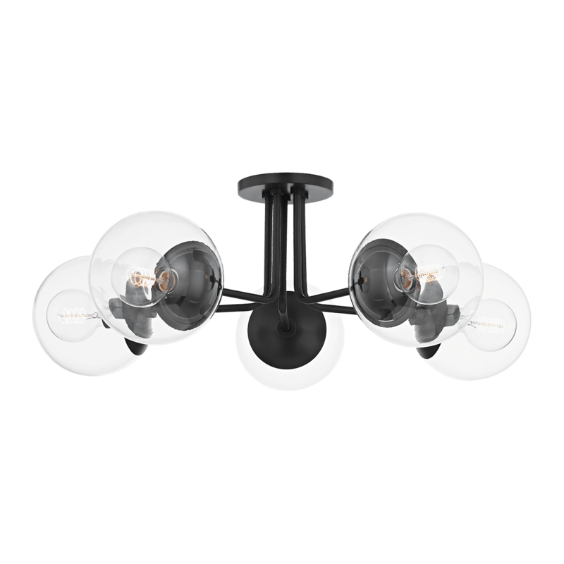 Mitzi Meadow 5 Light Semi Flush FLUSH MOUNT LIGHTING