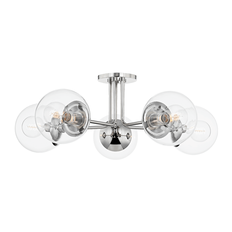 Meadow 5 Light Semi Flush - Thumbnail 3