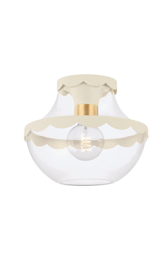 Mitzi Alaina 1 Light Semi Flush FLUSH MOUNT LIGHTING