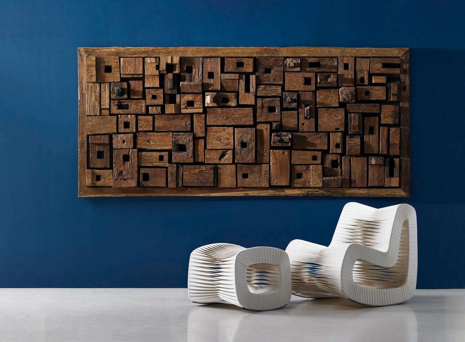 Phillips Collection Asken Wall Art, Wood, LG WALL ART