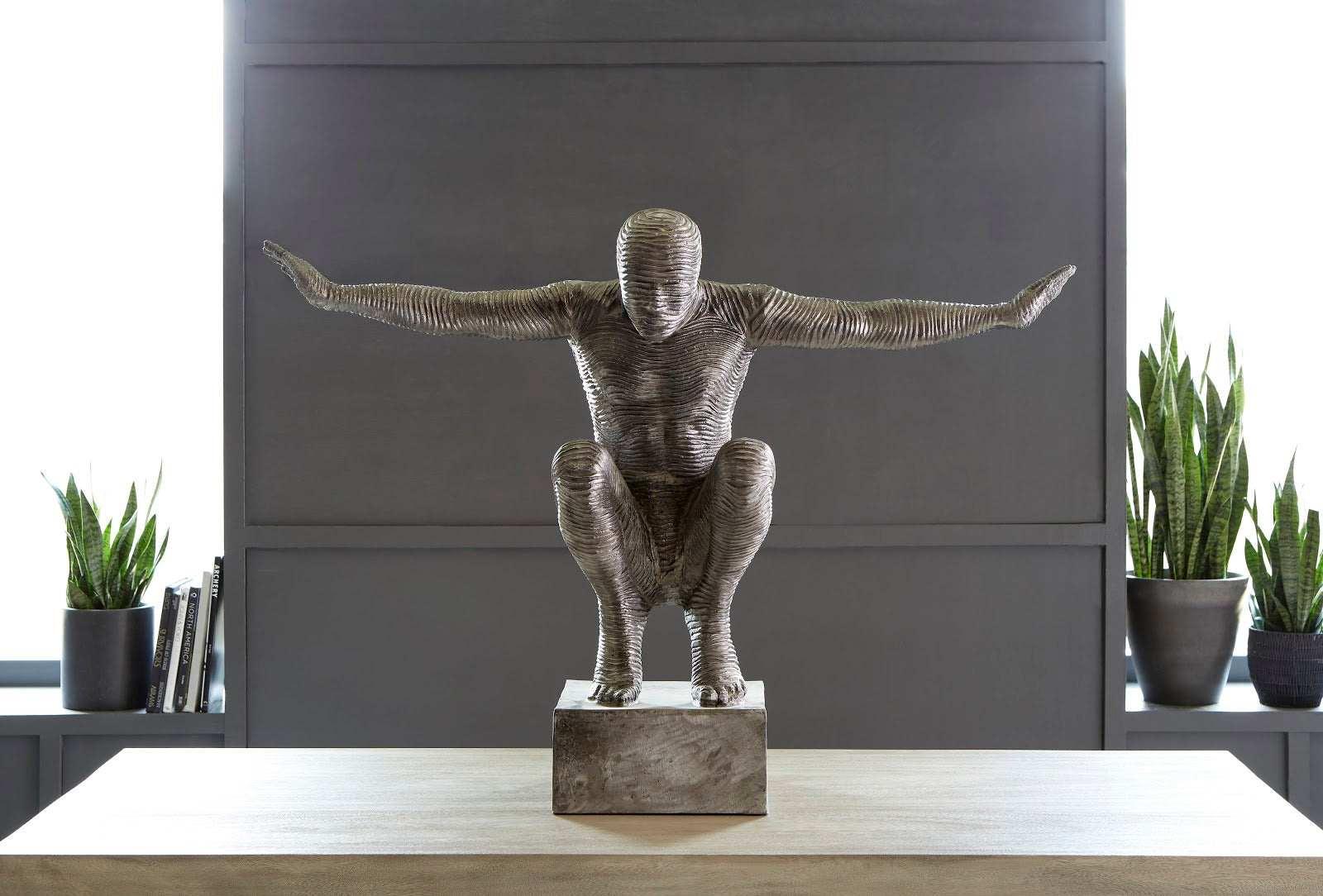 Phillips Collection Outstretched Arms Sculpture, Aluminum, Large DECORATIVE OBJECTS