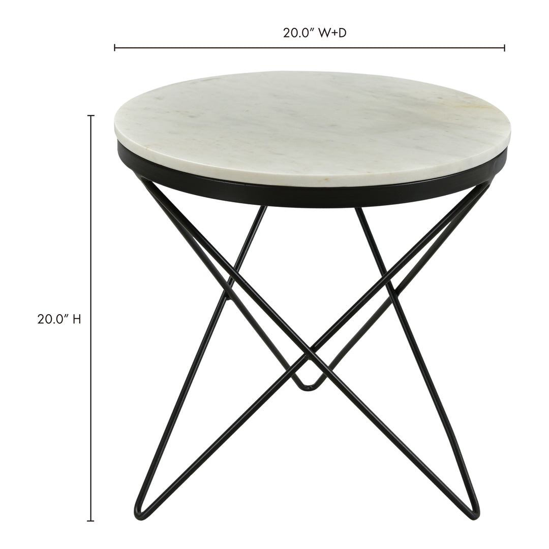 American Home Furniture | Moe's Home Collection - Haley Side Table Black Base