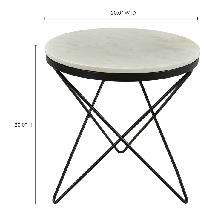 American Home Furniture | Moe's Home Collection - Haley Side Table Black Base