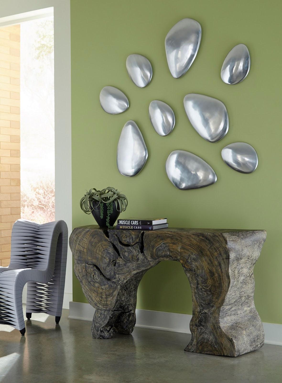 Phillips Collection River Stone  Wall Tile, Aluminum, LG WALL ACCENTS