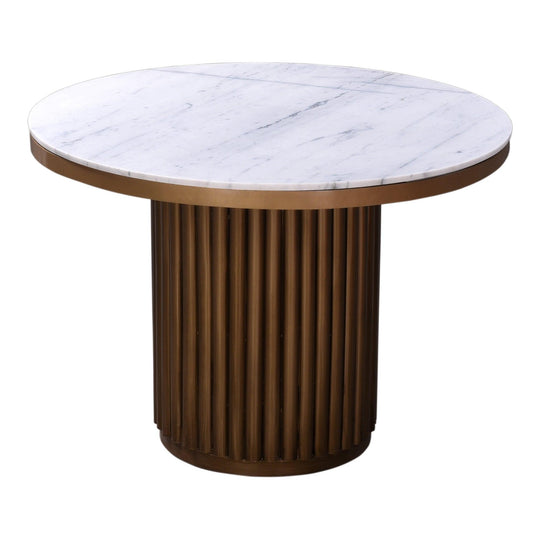 Moe's Home Collection - Tower Dining Table White Marble - JD-1034-51-0 | American Home Furniture