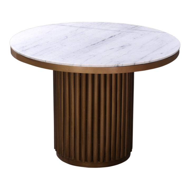 American Home Furniture | Moe's Home Collection - Tower Dining Table White Marble