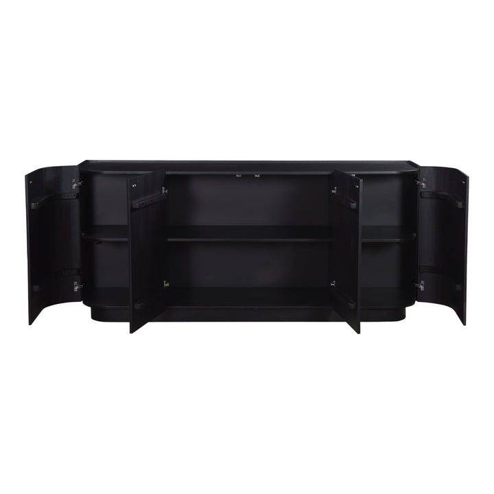 American Home Furniture | Moe's Home Collection - Povera 4 Door Sideboard Black