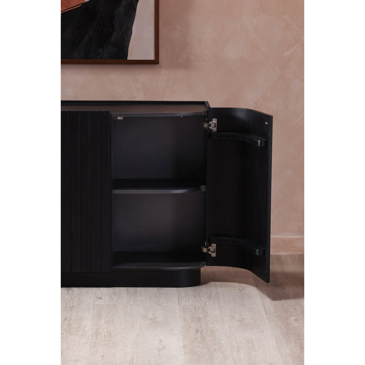 American Home Furniture | Moe's Home Collection - Povera 4 Door Sideboard Black