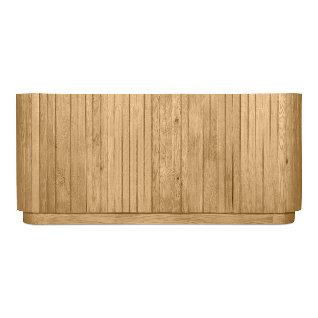 American Home Furniture | Moe's Home Collection - Povera 4 Door Sideboard Oak