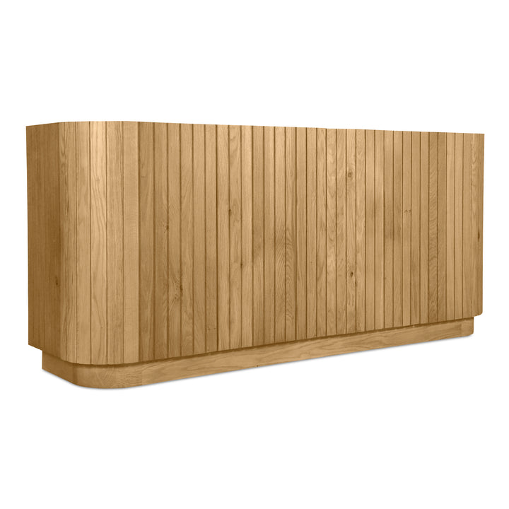 American Home Furniture | Moe's Home Collection - Povera 4 Door Sideboard Oak