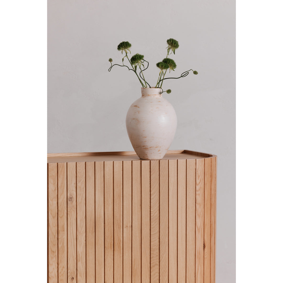 American Home Furniture | Moe's Home Collection - Povera 4 Door Sideboard Oak