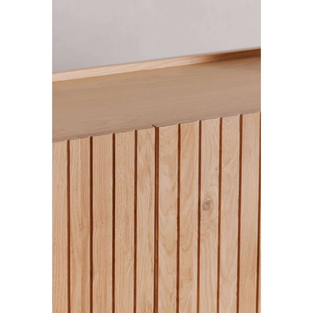 American Home Furniture | Moe's Home Collection - Povera 4 Door Sideboard Oak