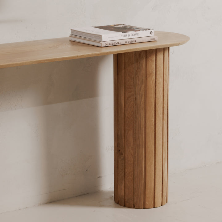 American Home Furniture | Moe's Home Collection - Povera Console Table Oak