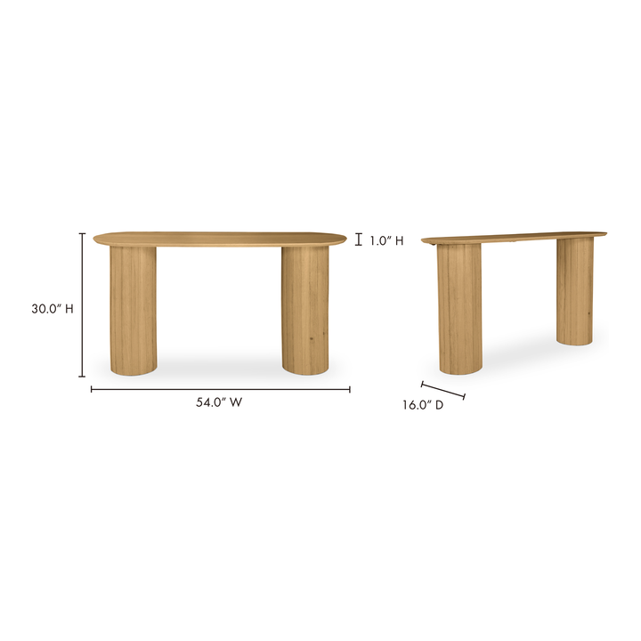 American Home Furniture | Moe's Home Collection - Povera Console Table Oak