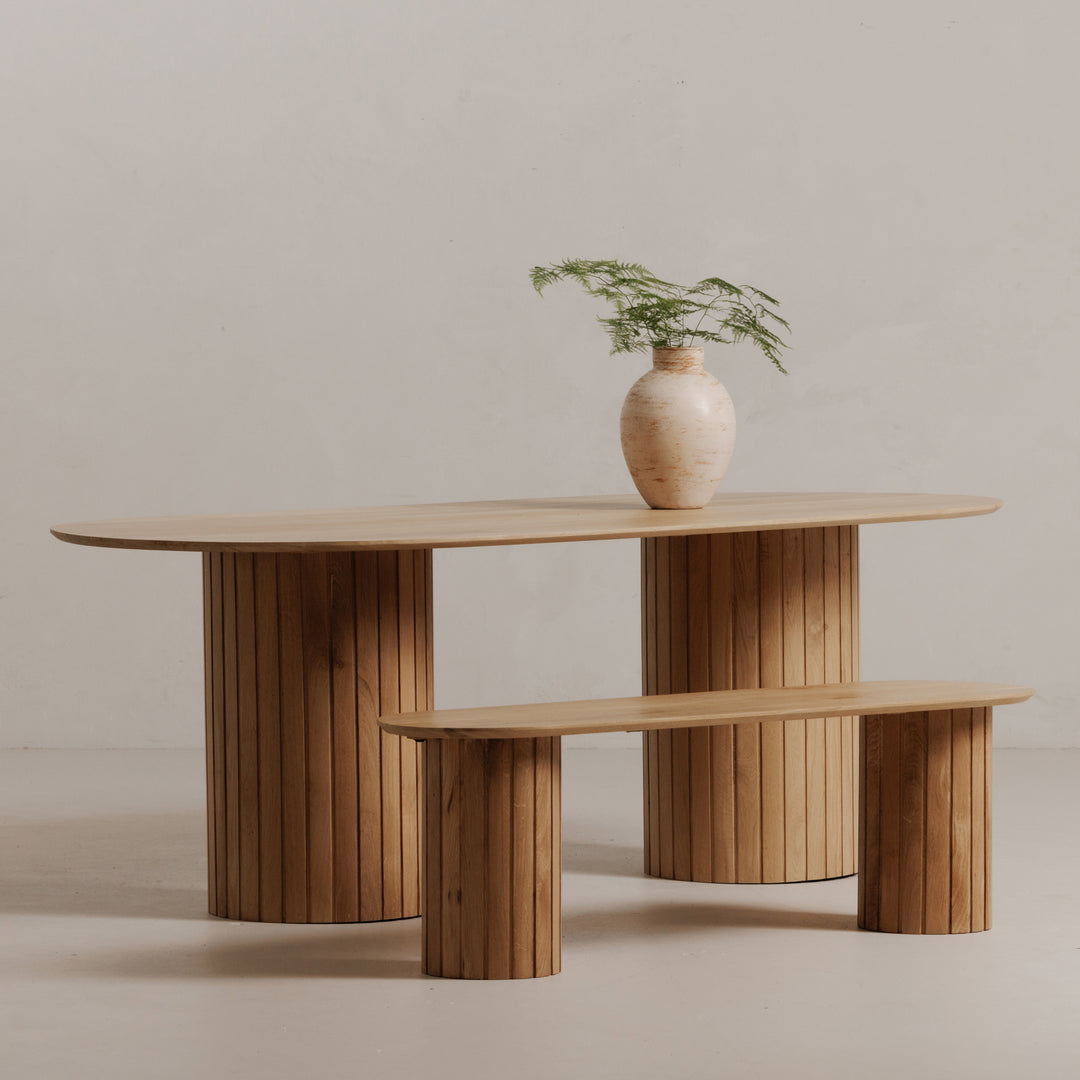 American Home Furniture | Moe's Home Collection - Povera Dining Bench Oak