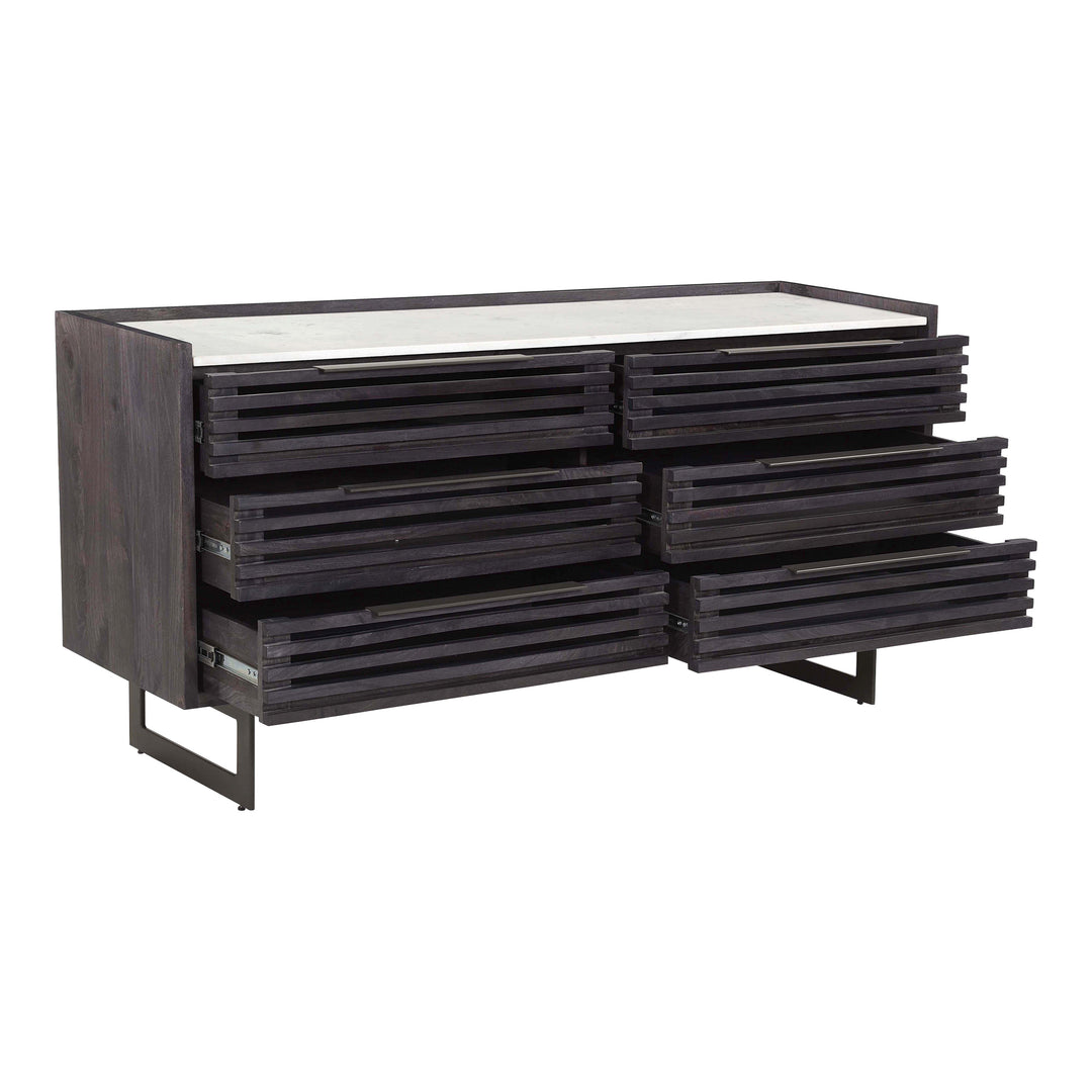 American Home Furniture | Moe's Home Collection - Paloma 6 Drawer Dresser