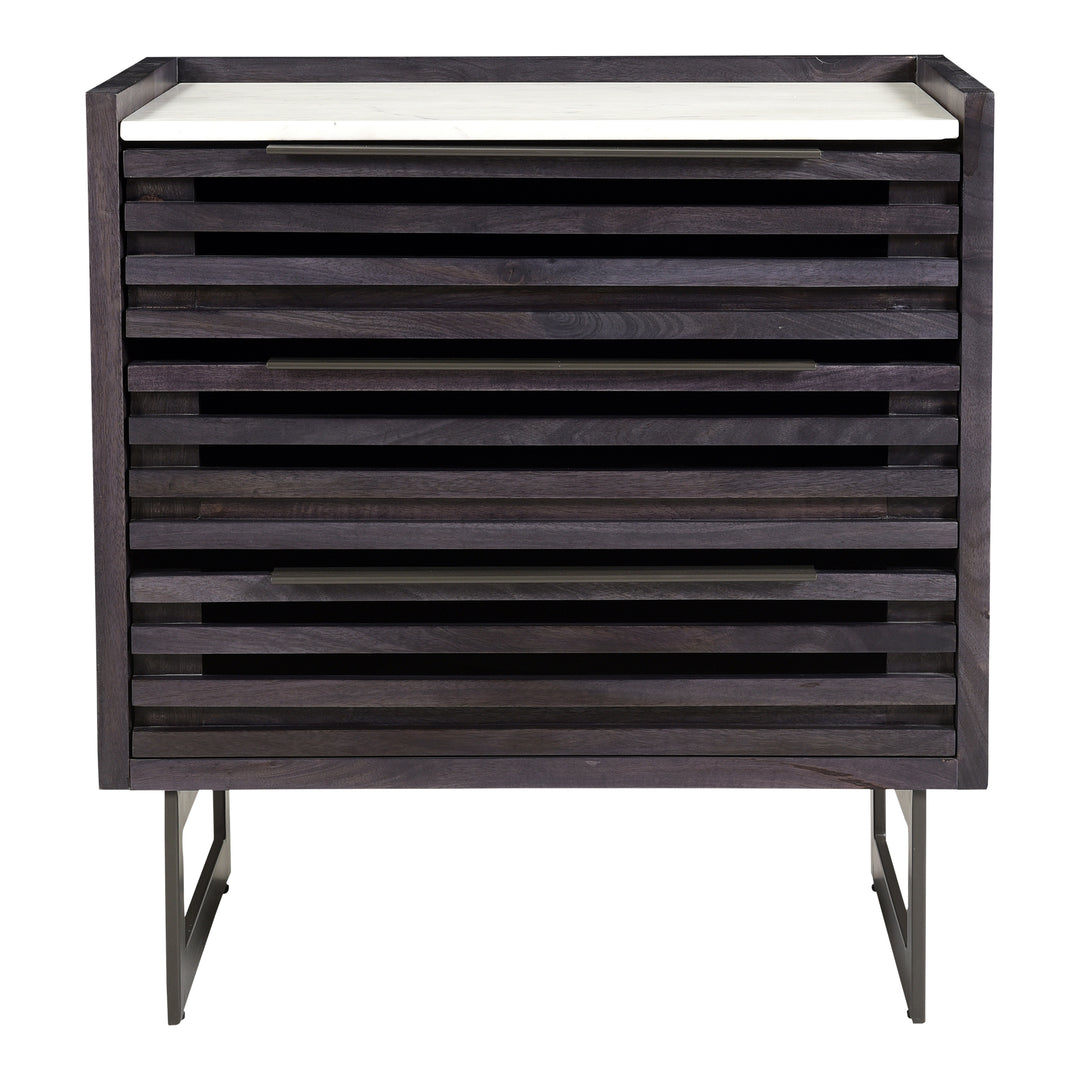 American Home Furniture | Moe's Home Collection - Paloma 3 Drawer Nightstand