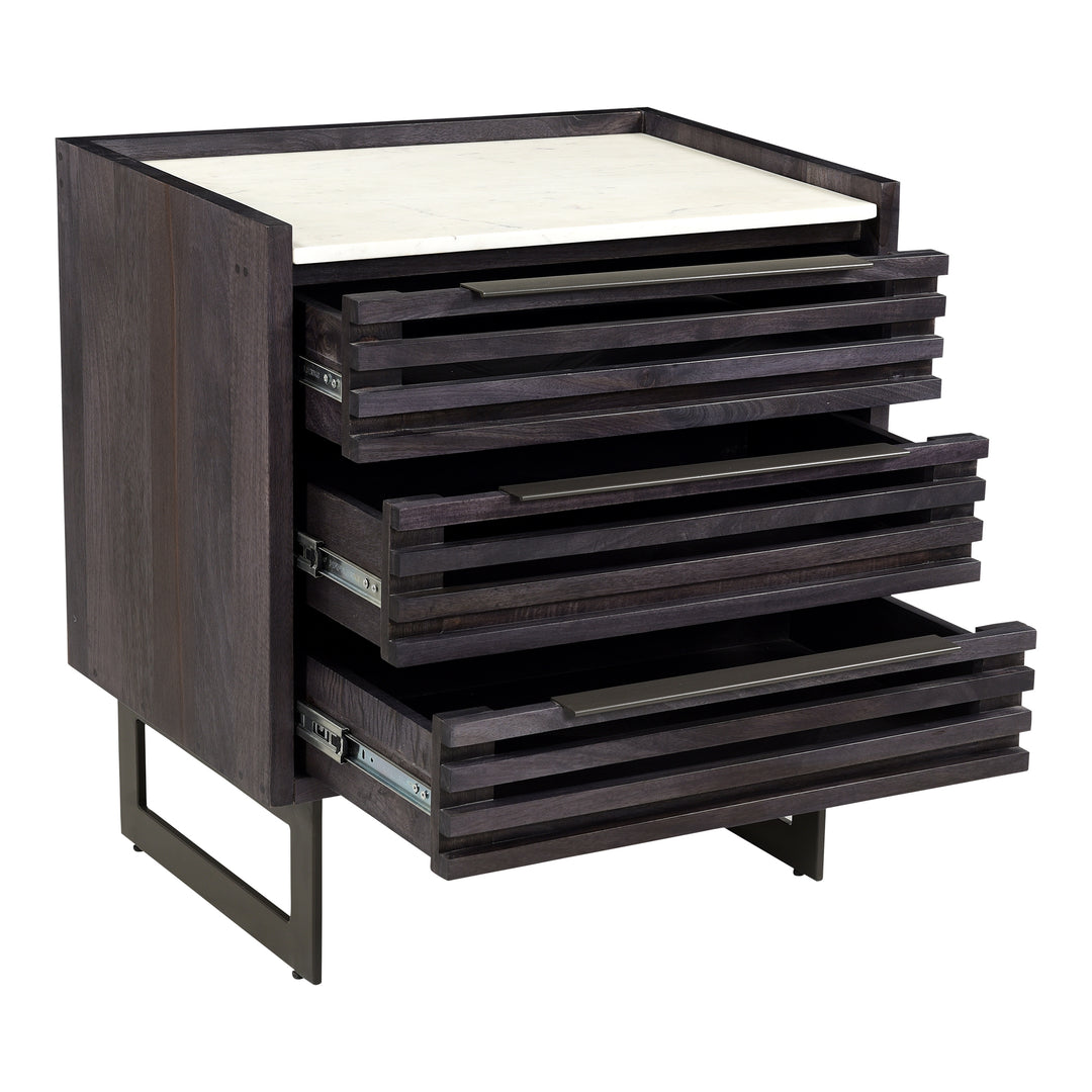American Home Furniture | Moe's Home Collection - Paloma 3 Drawer Nightstand
