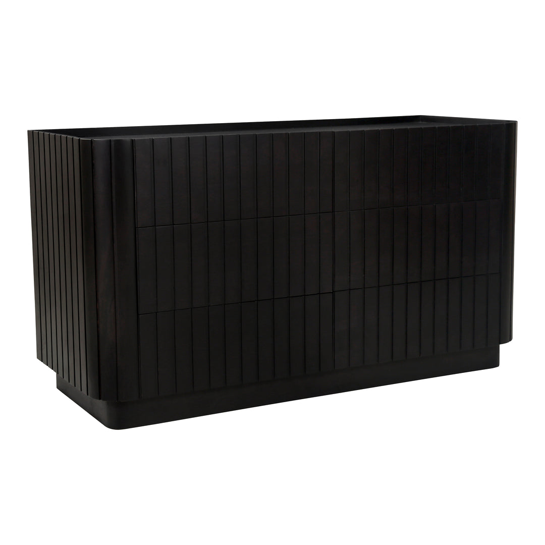 American Home Furniture | Moe's Home Collection - Povera 6 Drawer Dresser Black