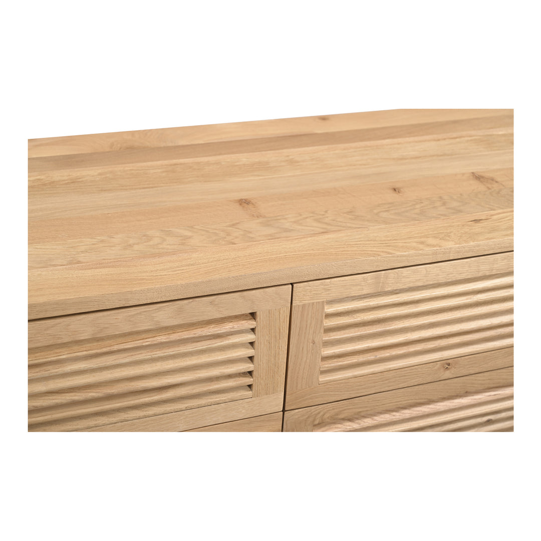 American Home Furniture | Moe's Home Collection - Teeda 6 Drawer Dresser Natural