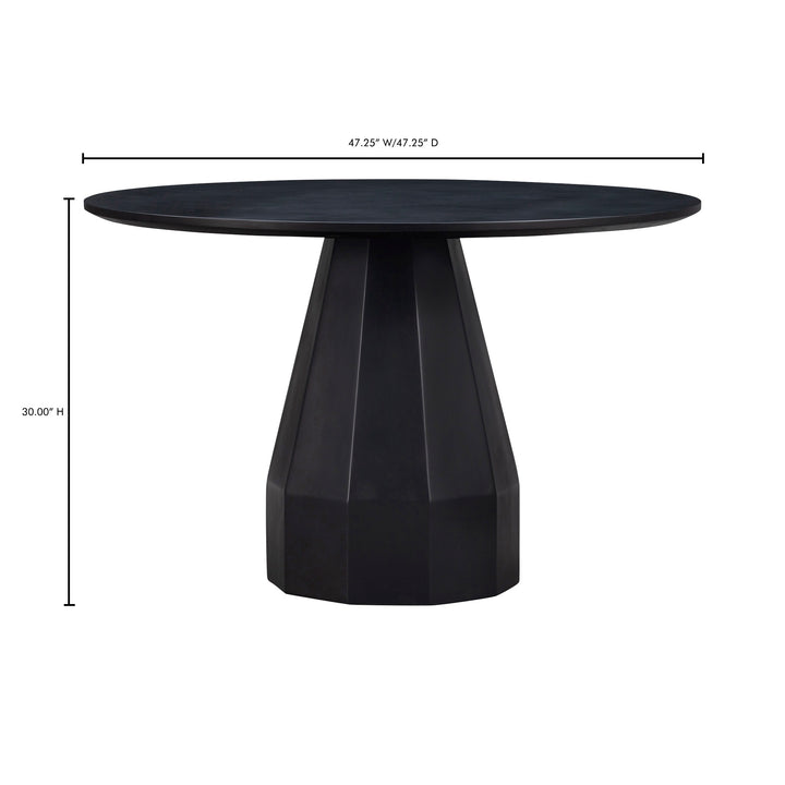 American Home Furniture | Moe's Home Collection - Templo Outdoor Dining Table Black