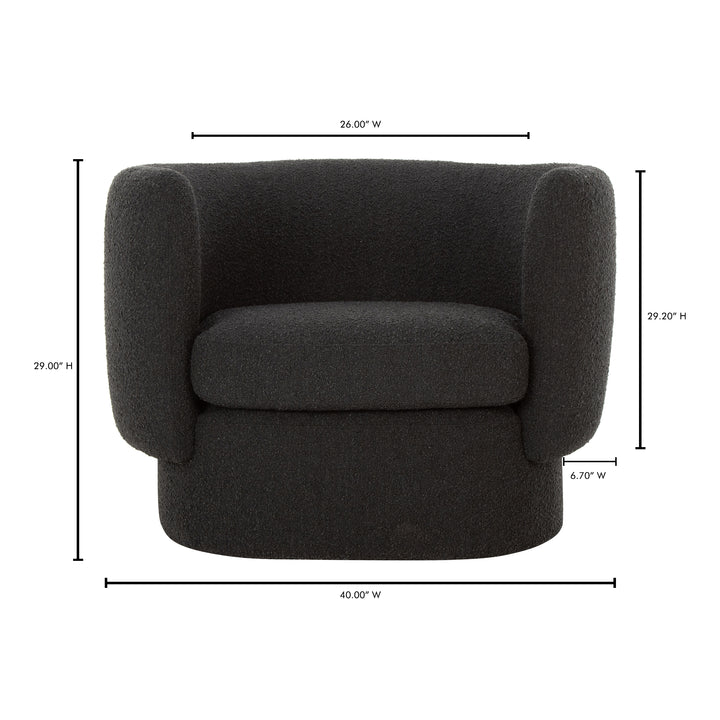 American Home Furniture | Moe's Home Collection - Koba Chair Maya Black