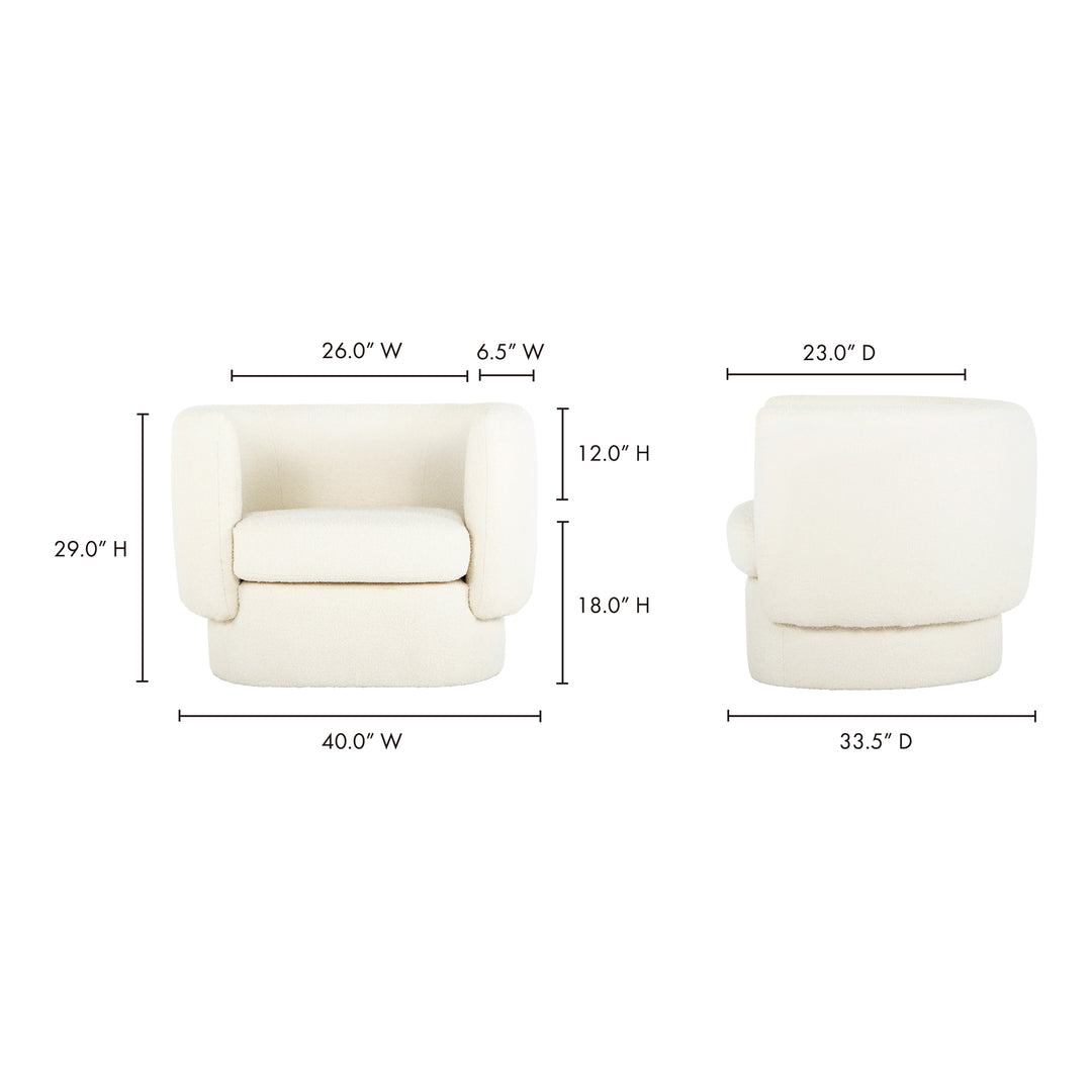 American Home Furniture | Moe's Home Collection - Koba Chair Maya White